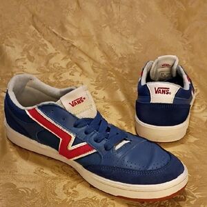 VANS Classic Comfy CUSH Blue And Red Men's 8.5 Women's 10.0